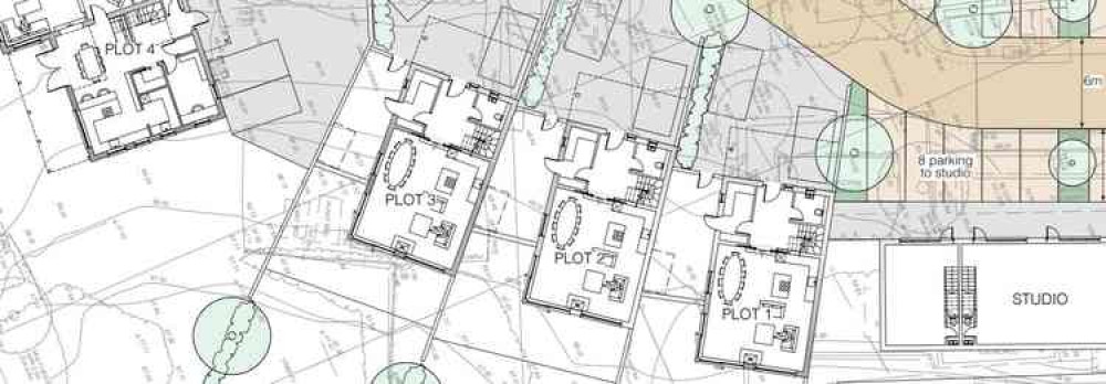 An extract from the architectural drawings