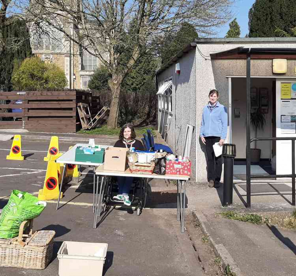 Karen Stewart Vice chair of the Trustees of Fair Frome gets ready to help