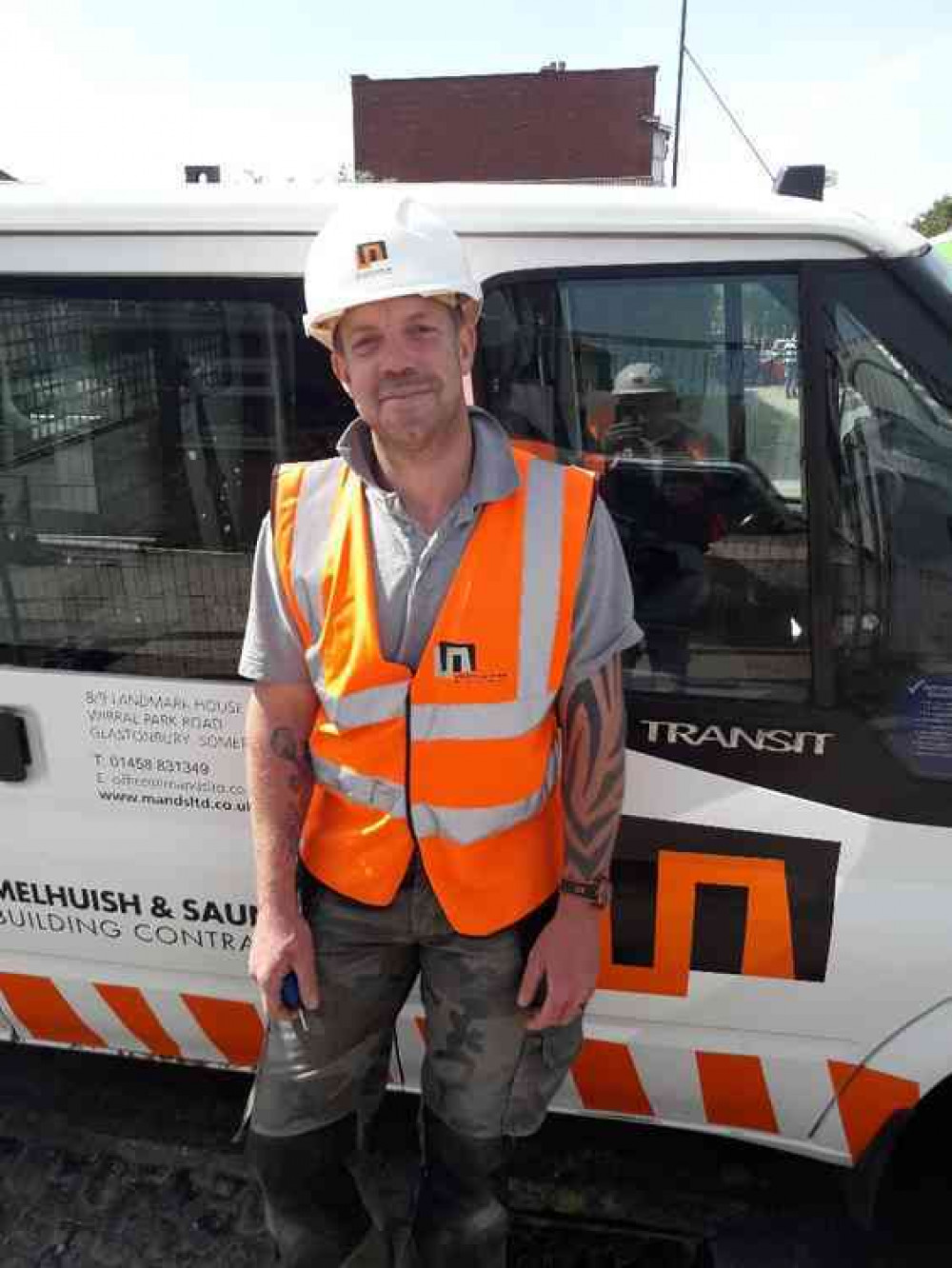 Bobby Vining who has joined the Melhuish and Saunders site team at Avonmouth Medical Centre