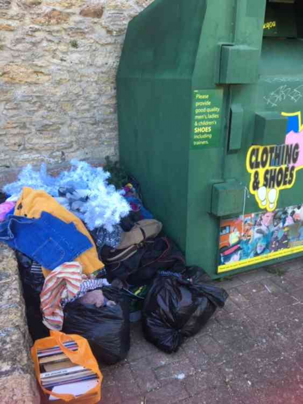 Charities are expecting a huge wave of donations when they re-open shops : clearly these people couldn't wait Charities are expecting a huge wave of donations when they re-open shops : clearly these people couldn't wait