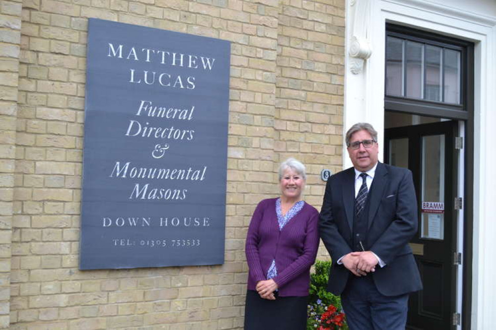 Matthew Lucas and Sue Seal of Matthew Lucas Funeral Directors