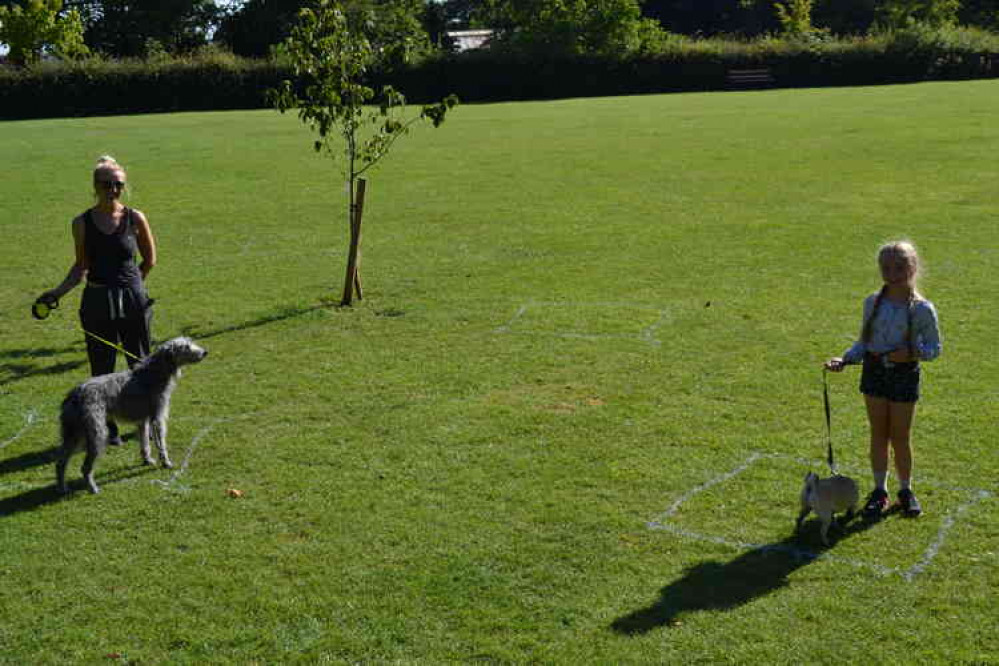 Socially distancing in Victoria Park today (July 21)