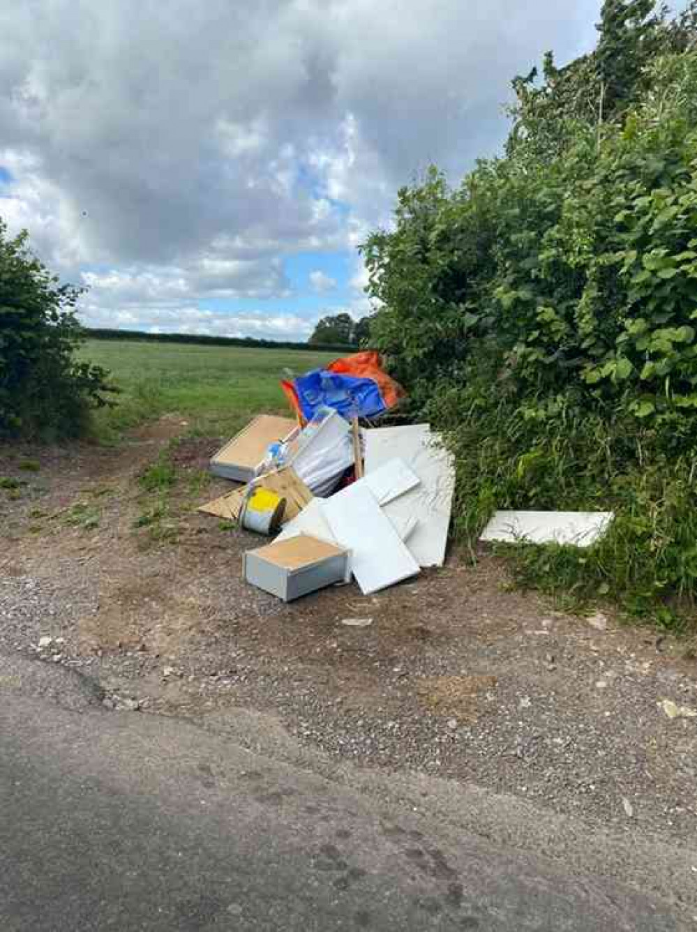 This was fly tipped on the way to Bath July 6