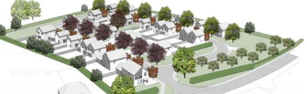 3D visuals supplied to Mendip planners showing the proposed ten dwellings at Norton St Philip