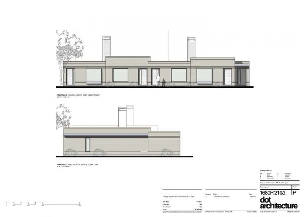 Design proposals for the bungalows