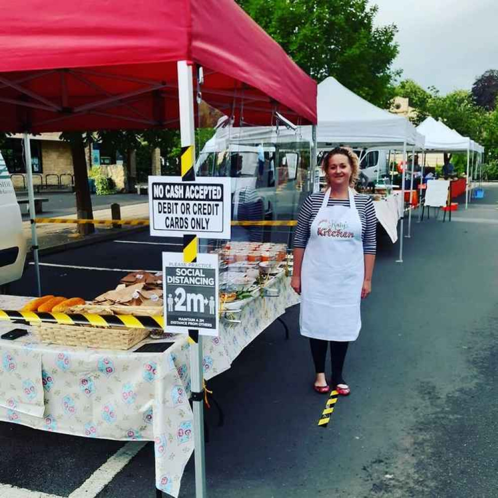 Katy has a very popular stall at the Saturday market