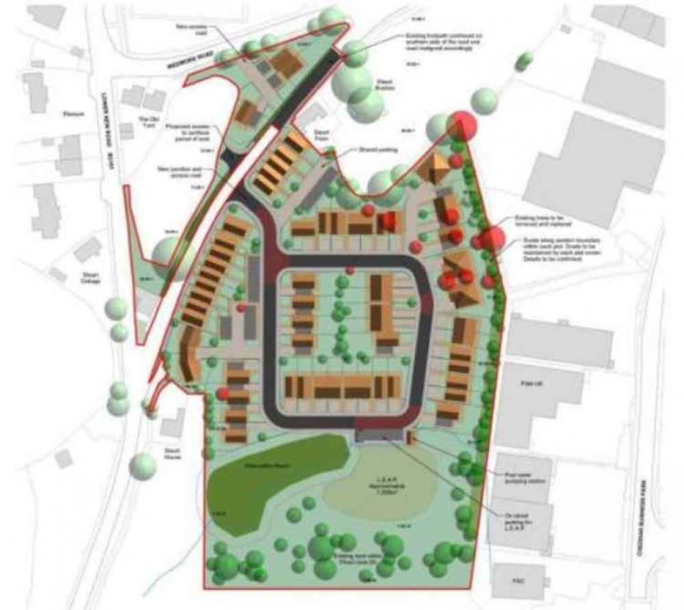 Plans Of Proposed Houses At Steart Farm In Cheddar. CREDIT: Sainsbury's. Free to use for all BBC wire partners.