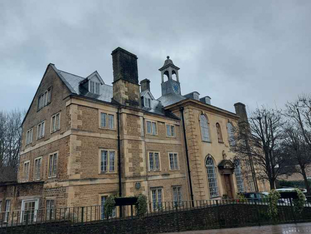 The Blue House in Frome December 26 : One of two Grade I listed buildings in the town