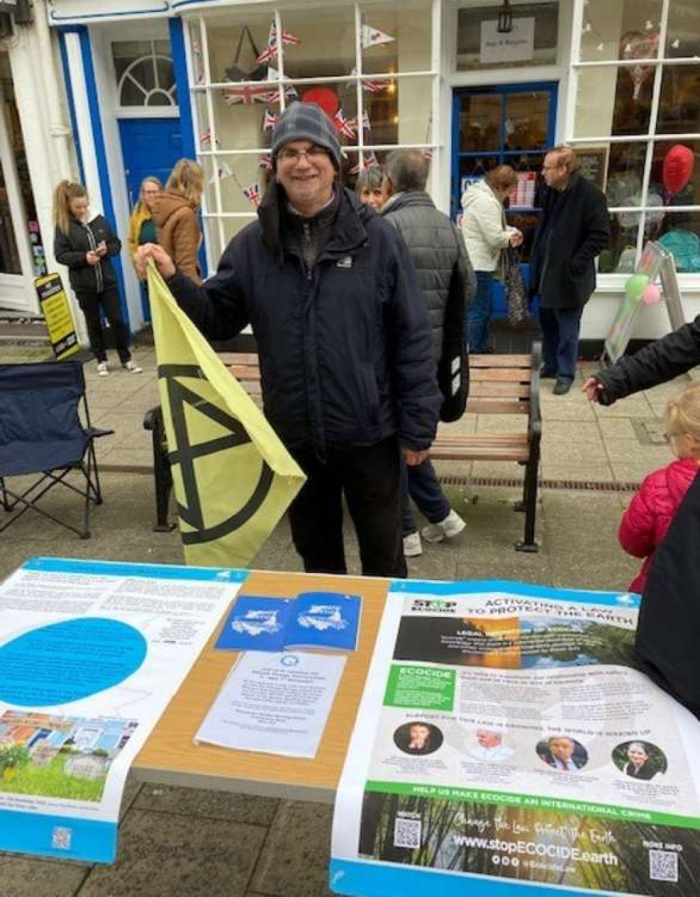 Climate Action Network stand at the Dorchester Climate Conversation event