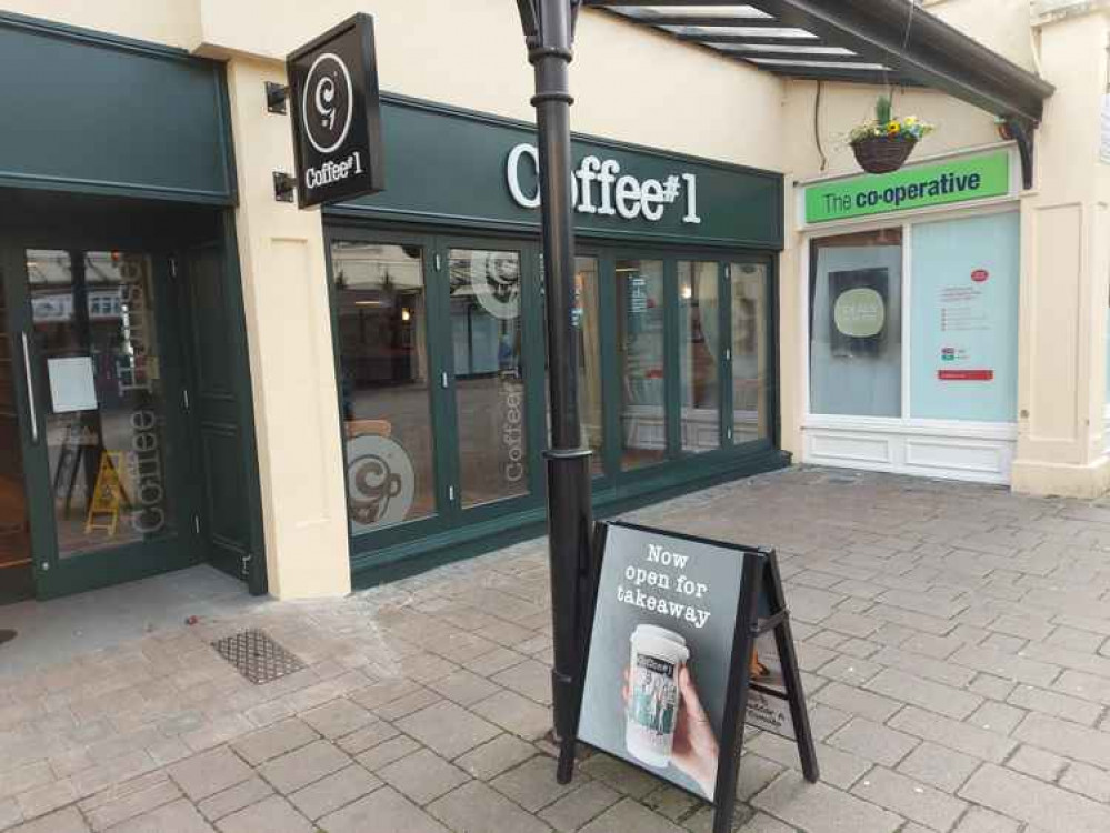 This coffee shop next door has stayed open for takeaways during lockdown