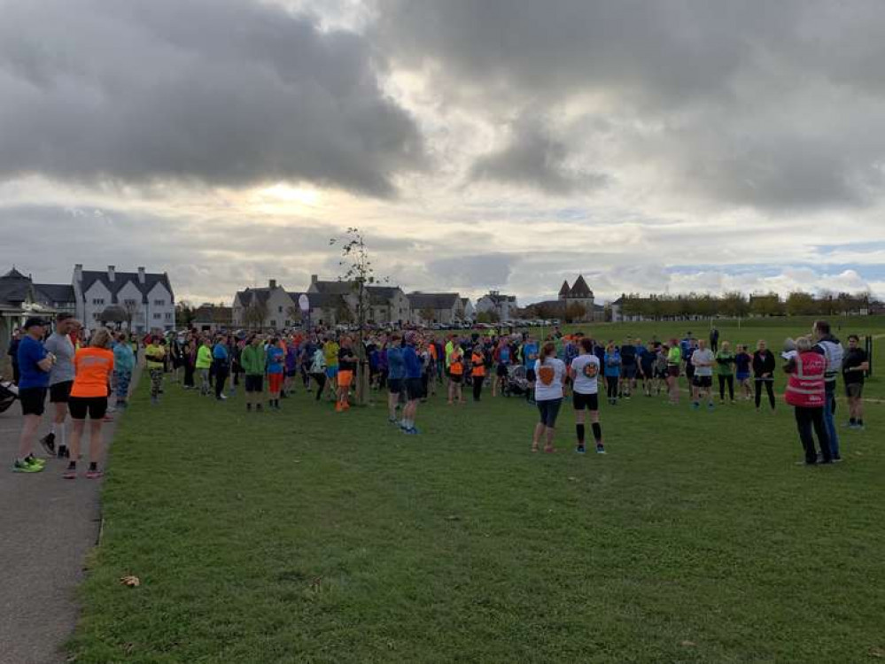 Parkrun at Poundbury's Great Field attracts hundreds of runners, joggers and walkers