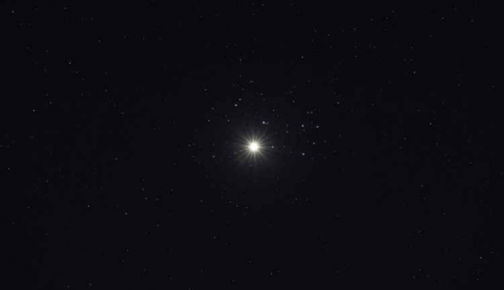 The image of Venus, taken last April by Society Secretary, Sandy Whitton from his back garden in Frome. The image of Venus, taken last April by Society Secretary, Sandy Whitton from his back garden in Frome.