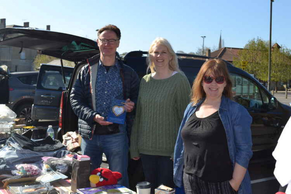 Bargains a plenty at the charity stall of the Active and In Touch Frome