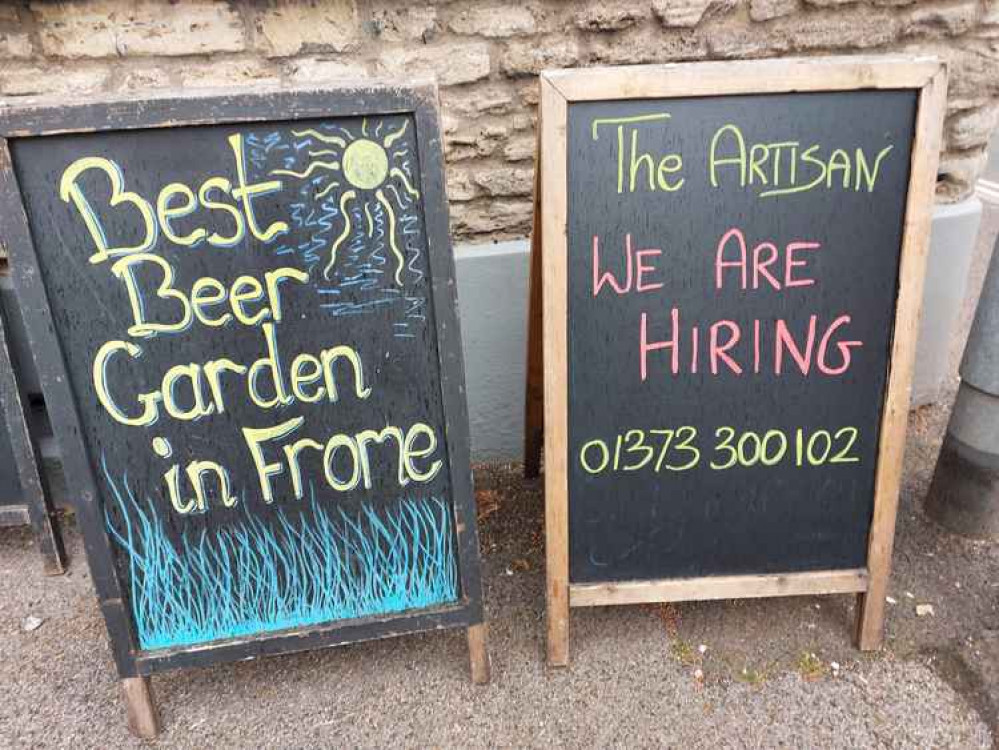 The Artisan says it has the best beer garden in Frome