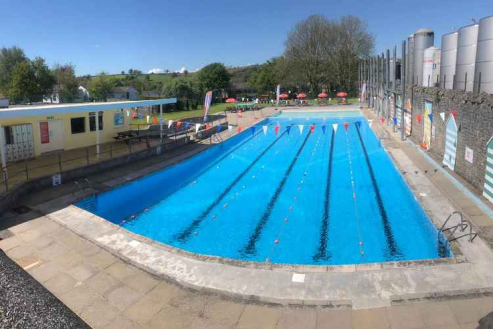 When the sun shines the pool in Shepton is hugely popular