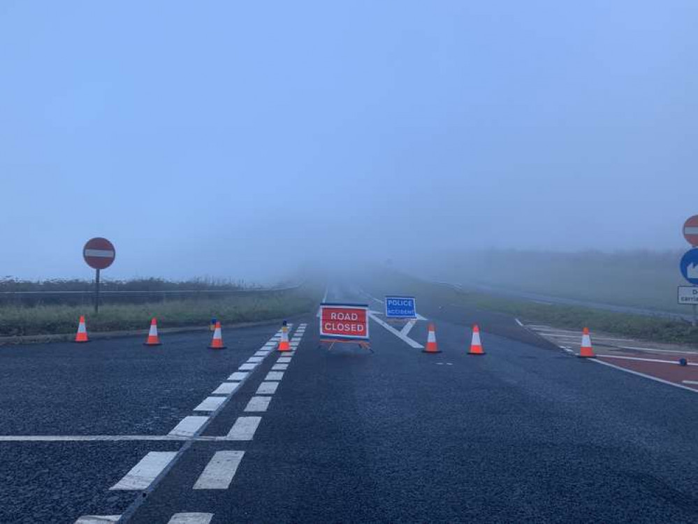 A35 closed between Bridport and Dorchester