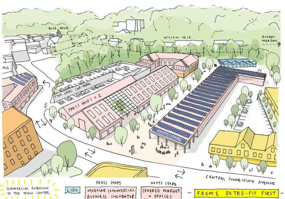 Mayday Saxonvale Retrofit Commercial Zone will use existing buildings to deliver a transformative level of new commercial space in Frome's town centre