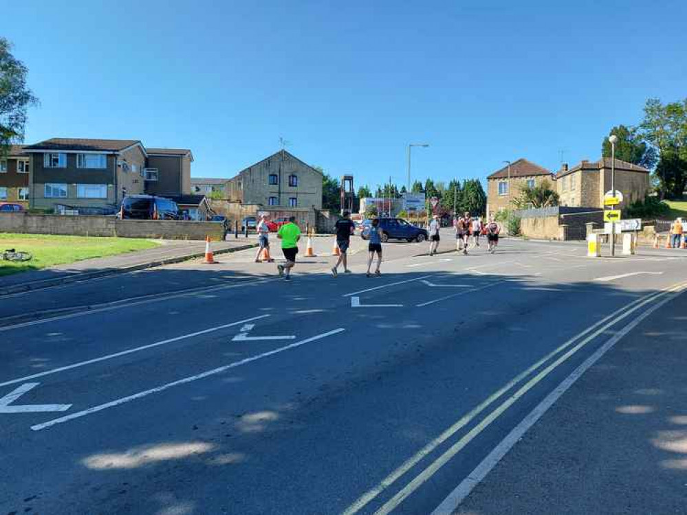 Hundreds of runners took part with a welcome downhill along Bath Street Hundreds of runners took part with a welcome downhill along Bath Street