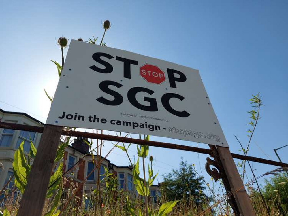 Opponents to the development have been out in force, and highly visible around Frome