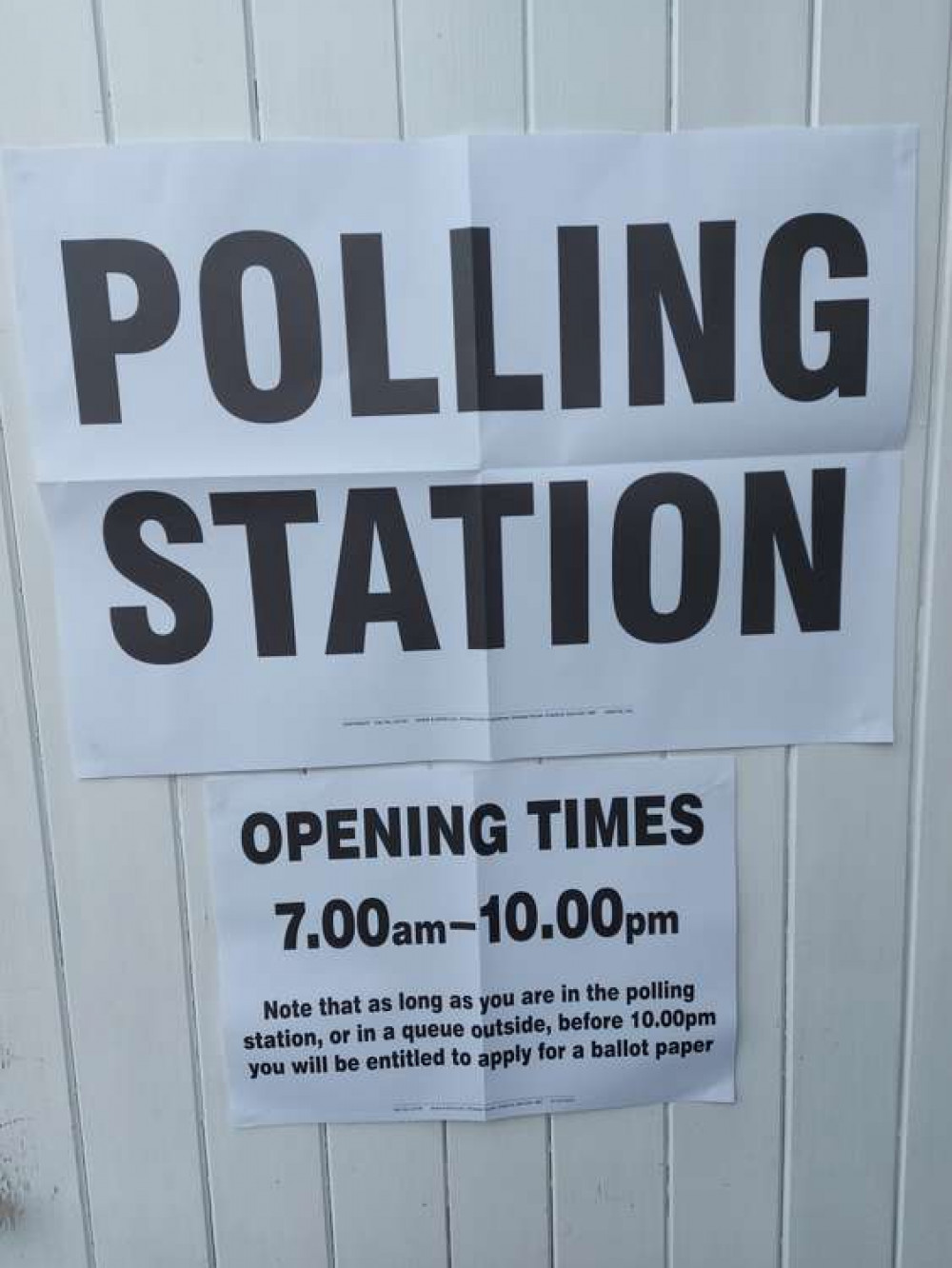 Polling Station in Frome back in May