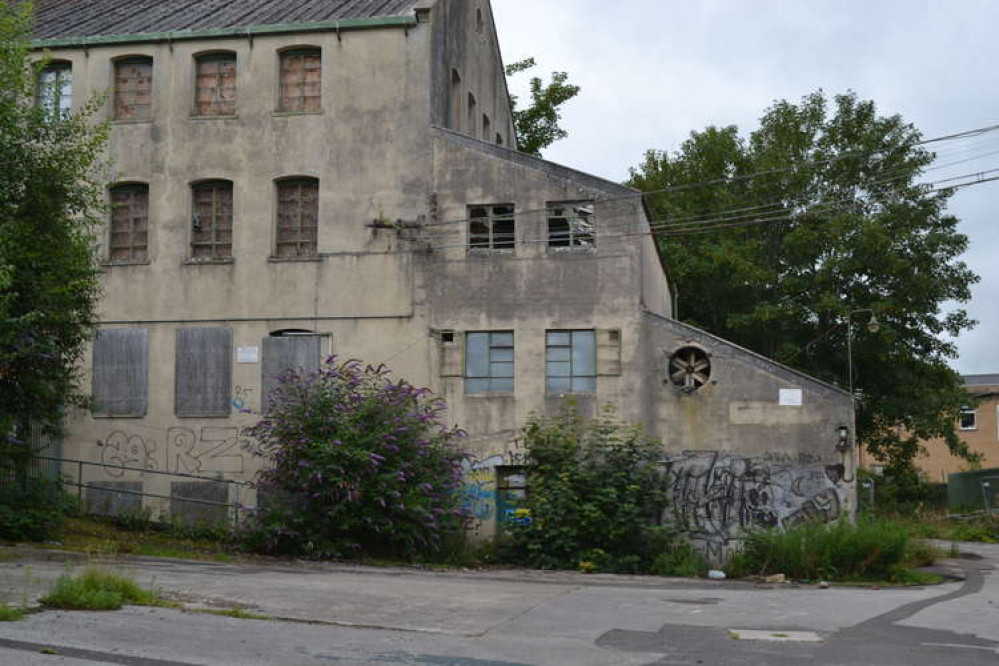 The Saxonvale site in the centre of Frome photographed in July