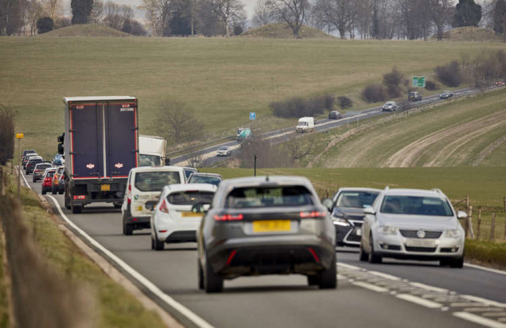 A303 Running Past Stonehenge. CREDIT: Highways England