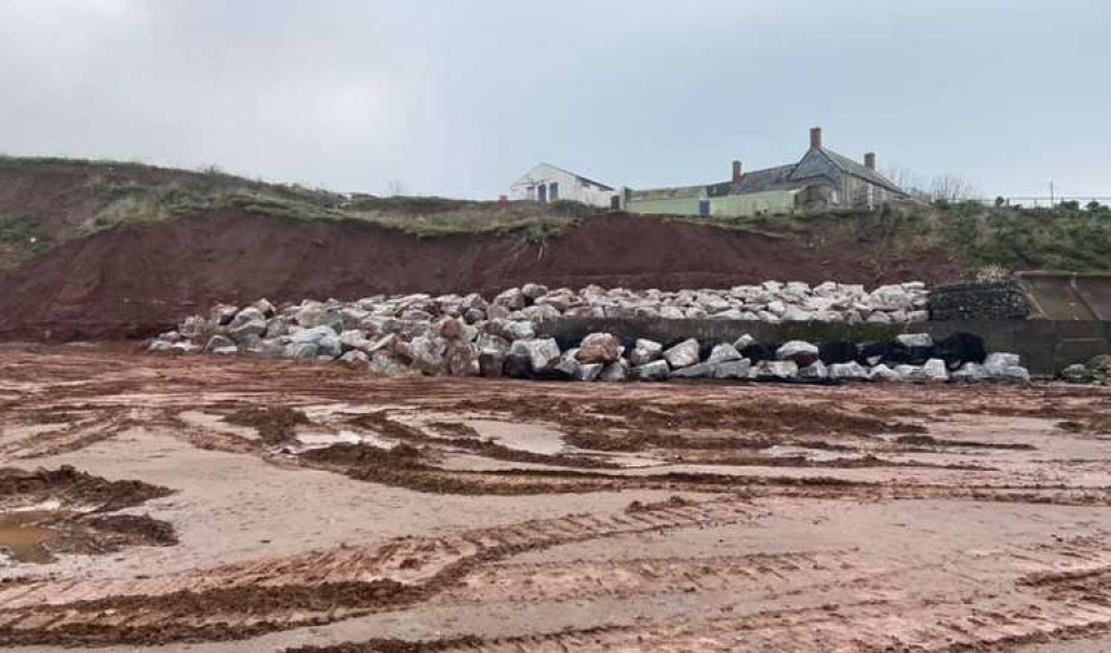 Completed Emergency Works At Blue Anchor. CREDIT: Cara Strom. Free to use for all BBC wire partners.