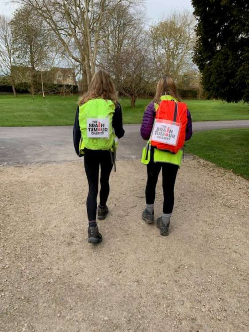 The cousins are walking four marathons for the charity