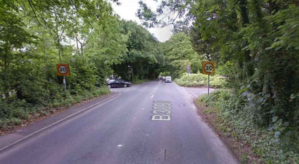 he B3090 Oldford Hill Looking South Towards Frome, Near The Junctions With Cuckoo Lane And Gypsy Lane. CREDIT: Google Maps. Free to use for all BBC wire partners.