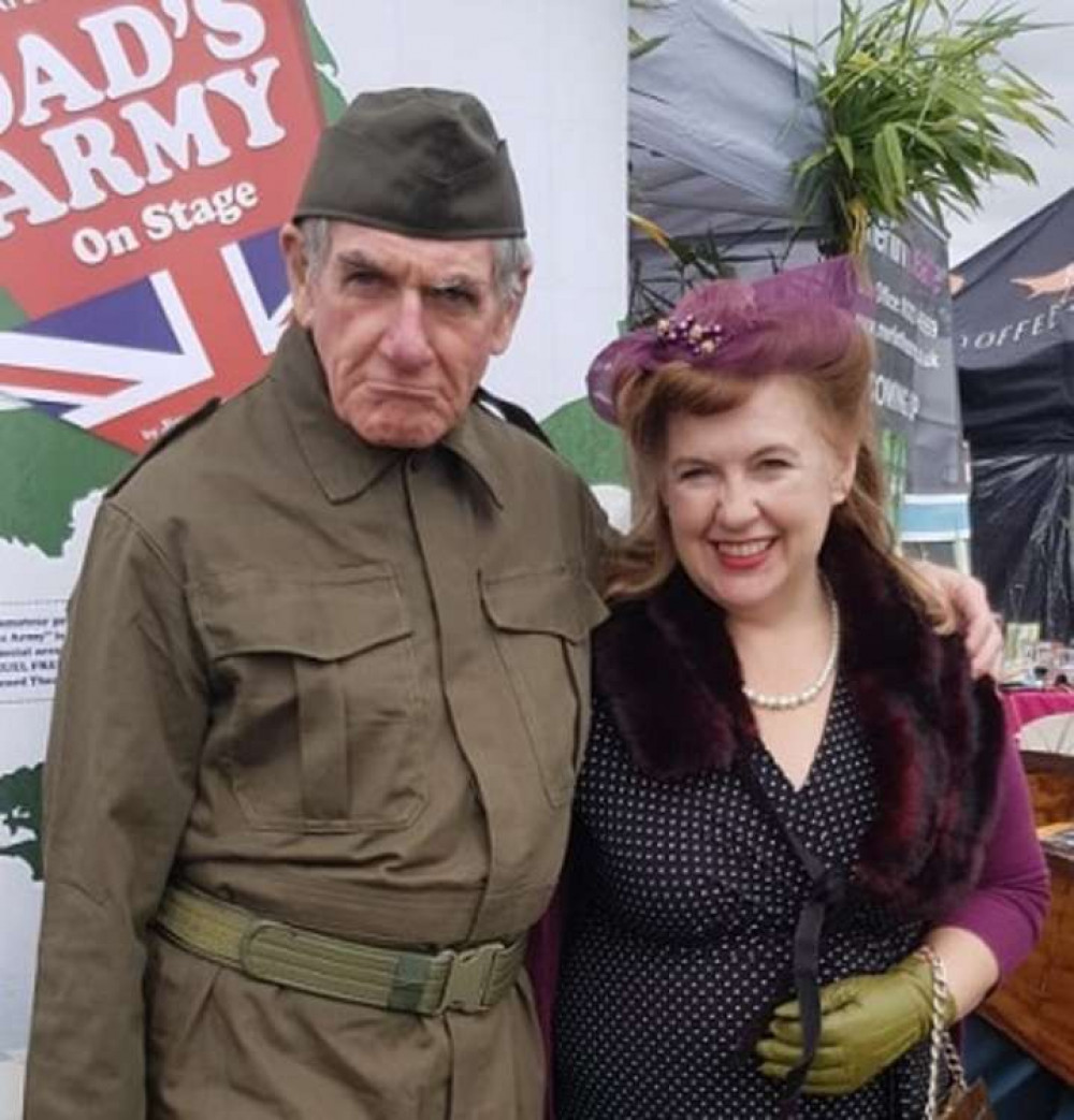 Frome locals Ali Smith & Tracey Rawlins play Frazer & Mrs Fox in Dad's Army at The Merlin Theatre