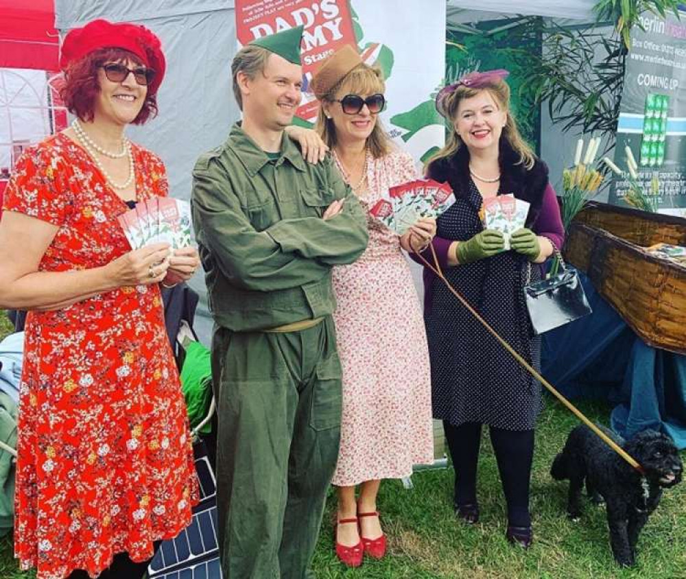 Dad's Army Cast & Crew - including ladies on parade - were at the Cheese Show