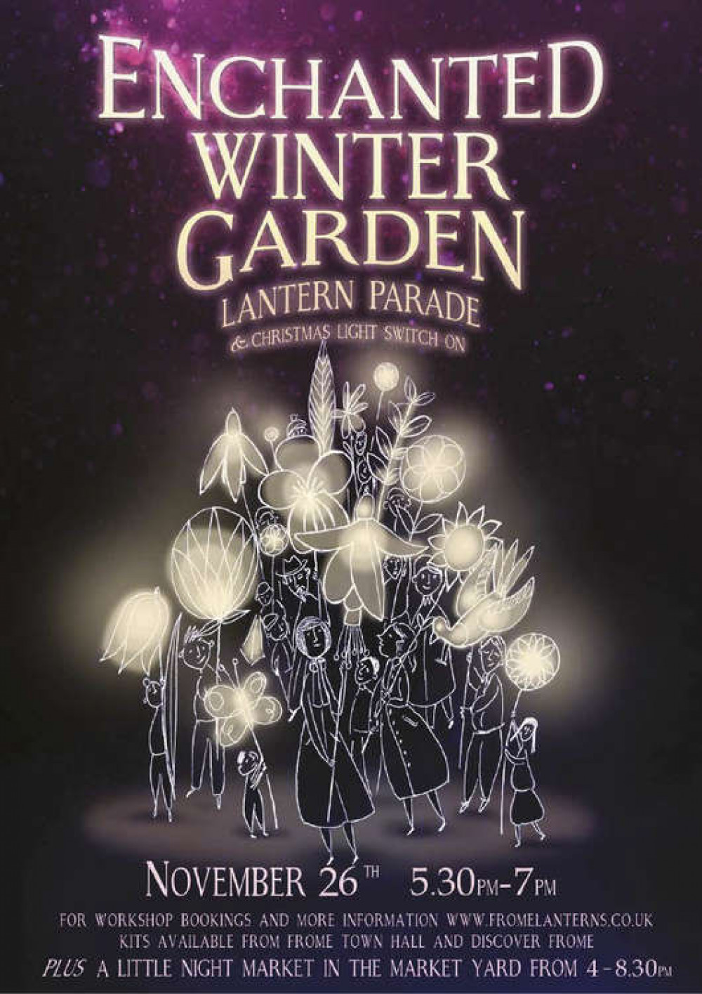 Make your own lantern, this year's theme Enchanted Winter Gardens