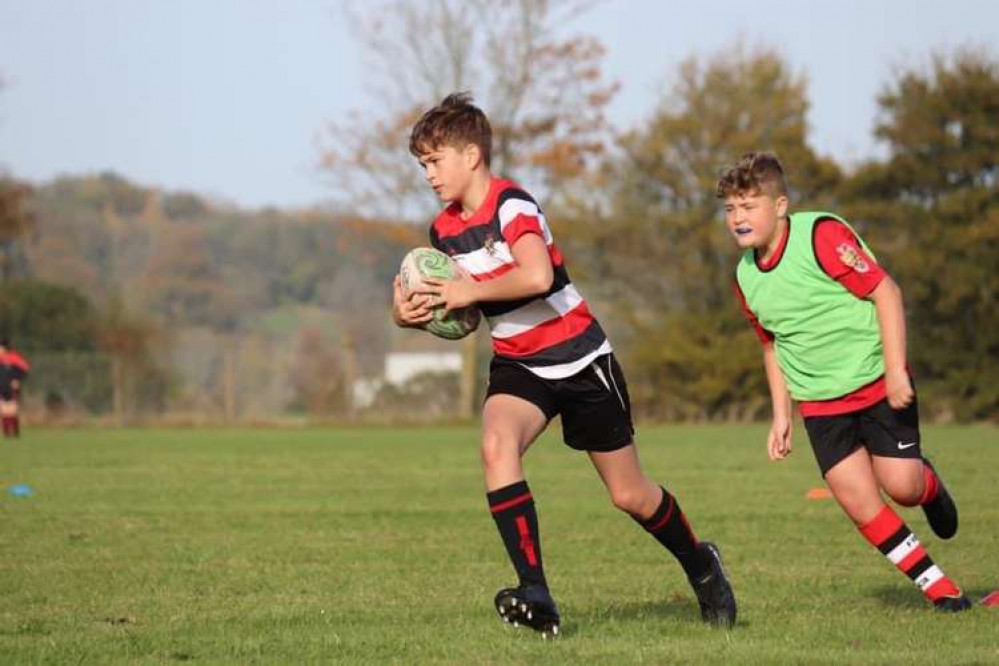 Mini but mighty the Frome youngsters in action : Photo Katie White