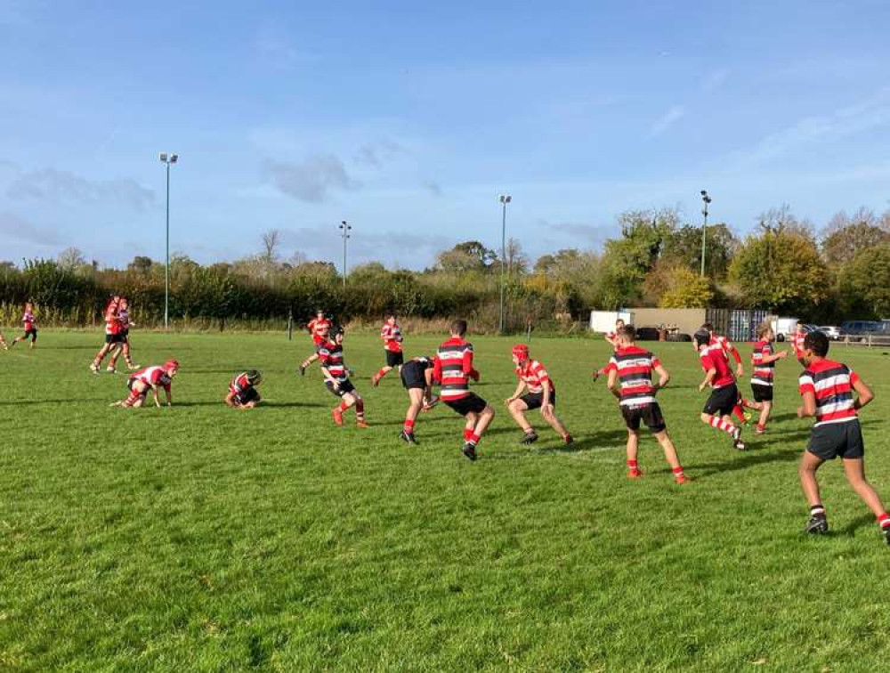 The Frome Under 14s in action