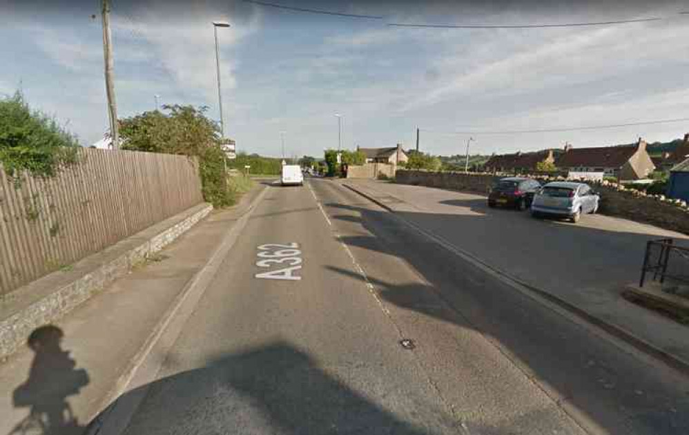 The A362 through Farrington Gurney - see today's mobile speed camera locations (Photo: Google Street View)