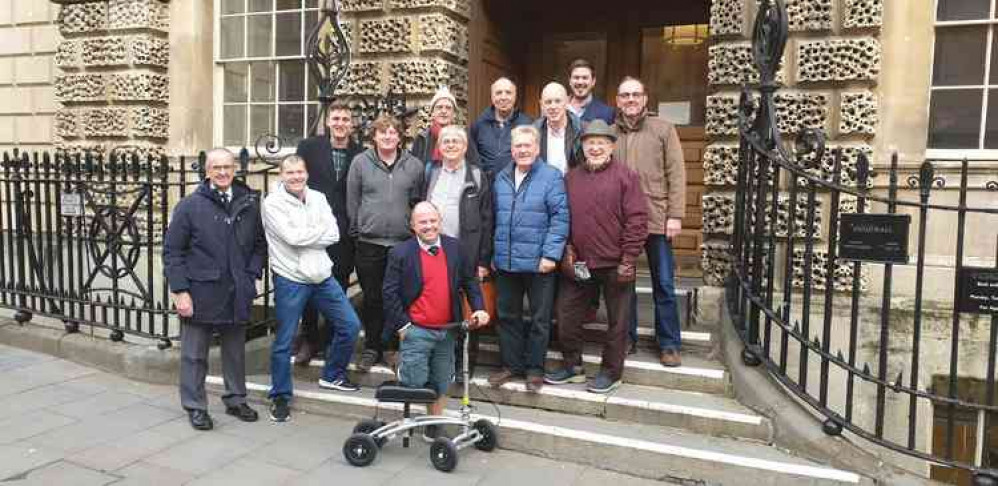 Members of the Somerset and Dorset Railway Heritage Trust outside the Guildhall after their plans were approved (Photo: Stephen Sumner) Members of the Somerset and Dorset Railway Heritage Trust outside the Guildhall after their plans were approved (Photo: Stephen Sumner)