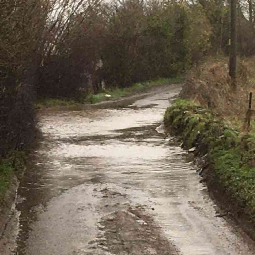 Some roads around Midsomer Norton are already flooded out