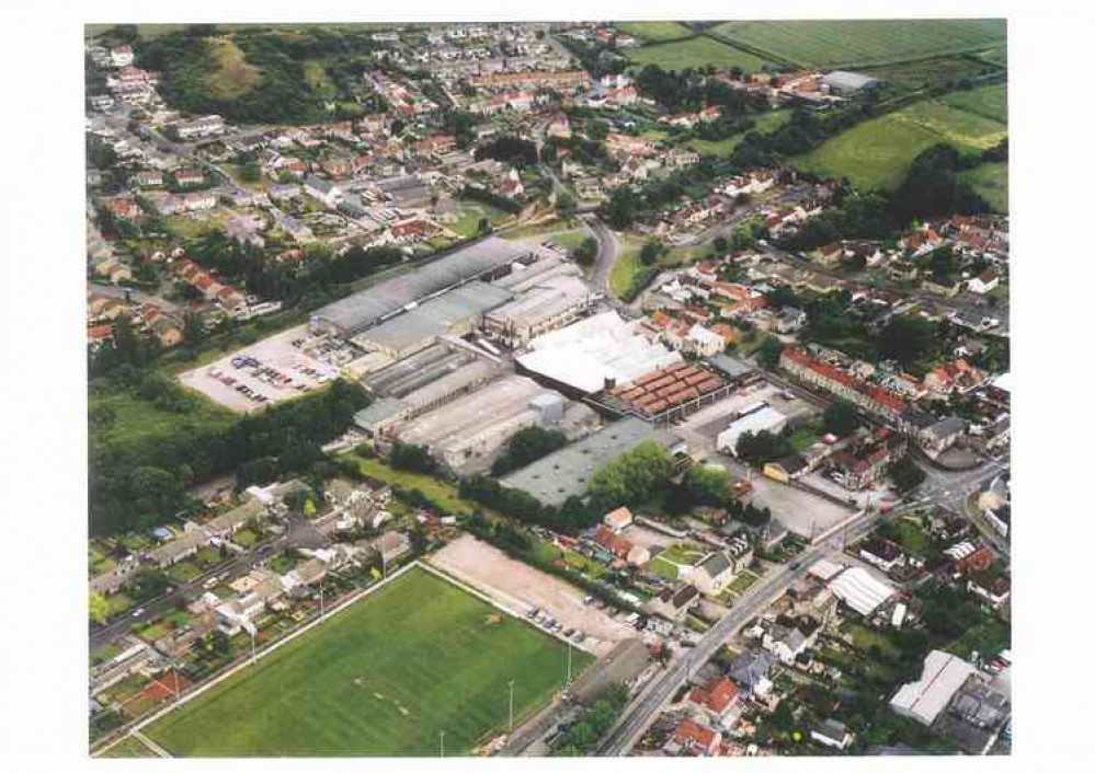 An aerial of the Midsomer Norton site . Thank you Tom Randall