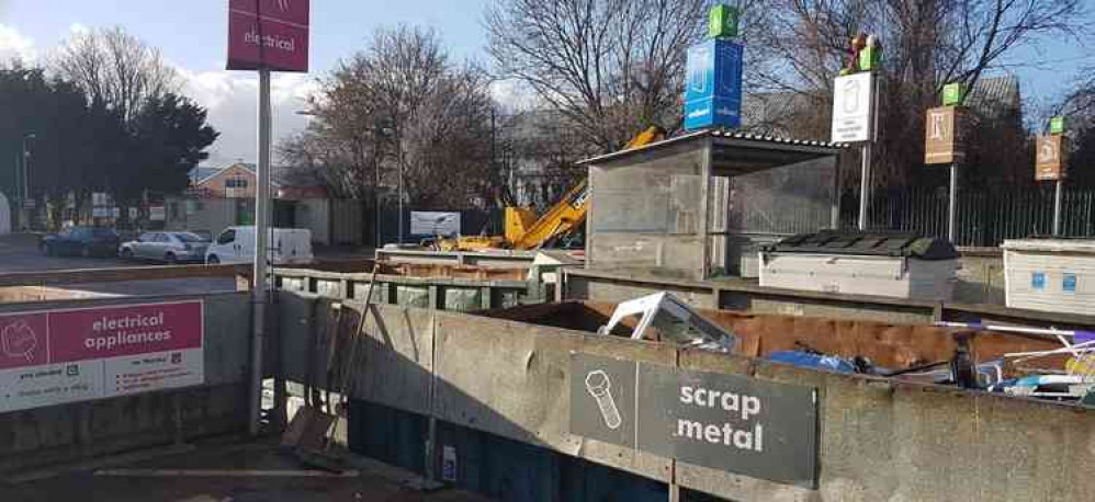 File photo of the Keynsham recycling site: B&NES File photo of the Keynsham recycling site: B&NES