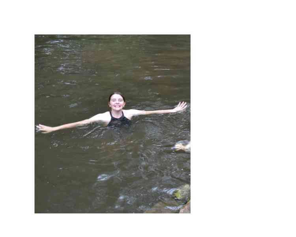 While the water may not have seemed that clean - and certainly wasn't clear - it was fun to be swimming in Radstock