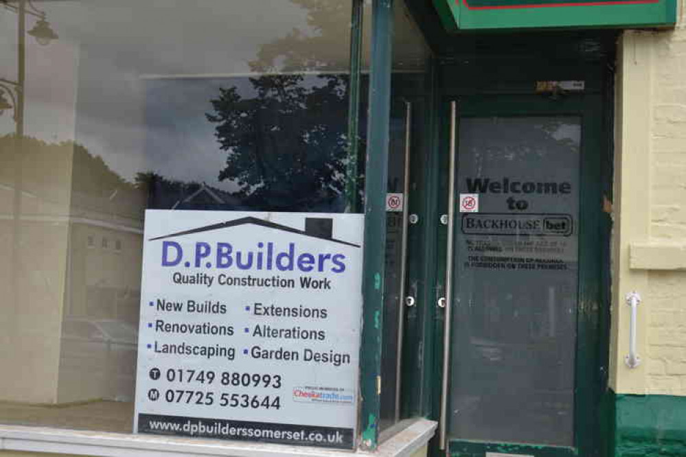 The builders have already put their sign in the window