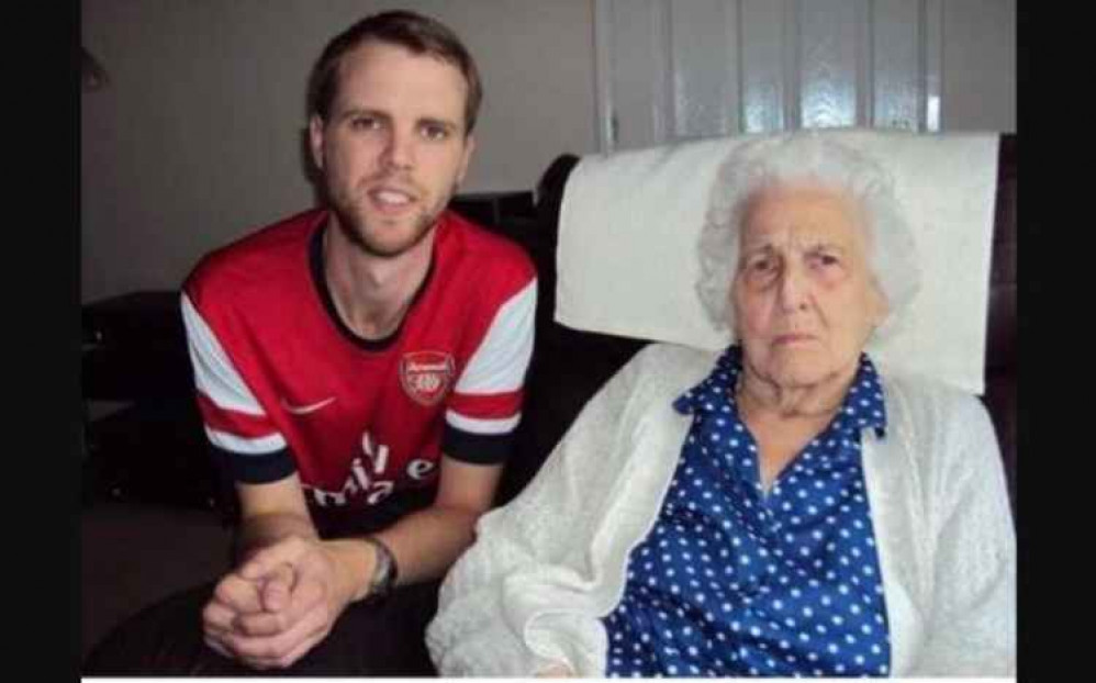 This is Joan in the dress which was her and her family's favourite This is Joan in the dress which was her and her family's favourite