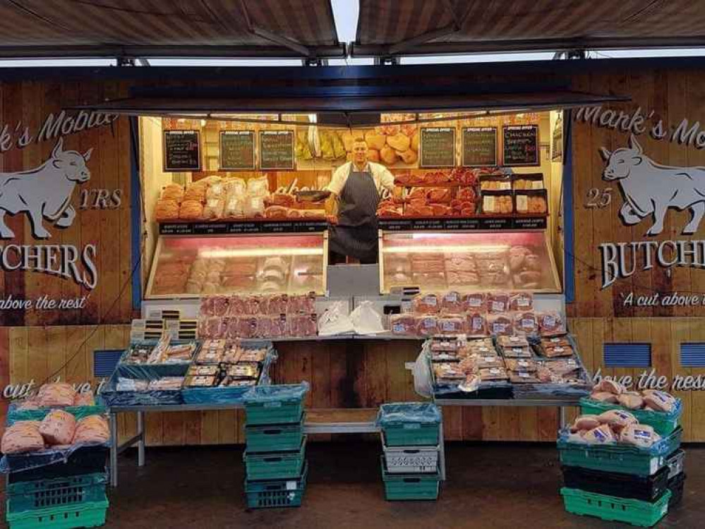 The mobile butchers will be in the car park at Welton from 8am