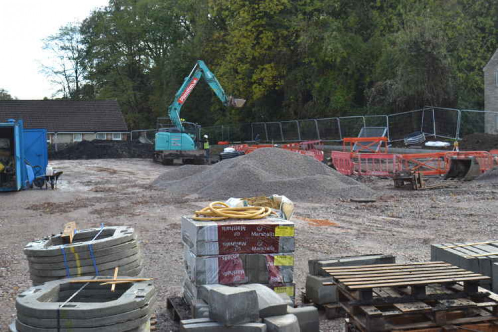 Work on the new medical centre in Radstock is moving on apace : Photo October 22