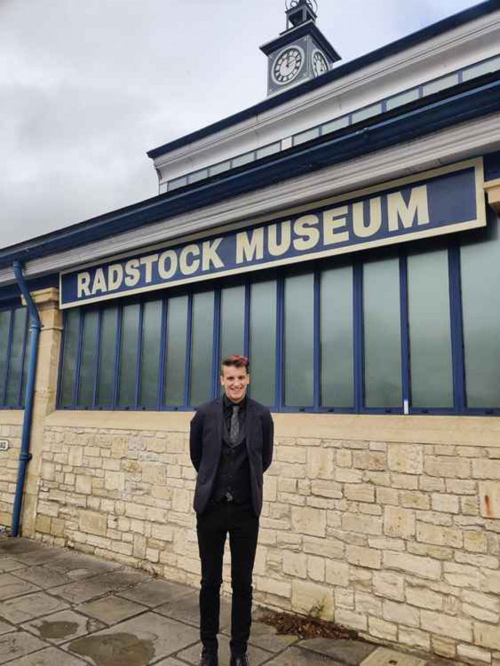 Todd outside the amazing Somerset Coalfield Life at Radstock Museum Todd outside the amazing Somerset Coalfield Life at Radstock Museum