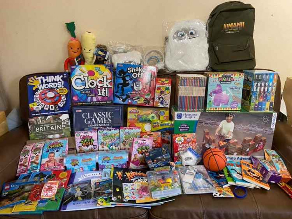 There are lots and lots of toys, games and books that Ellen has won There are lots and lots of toys, games and books that Ellen has won