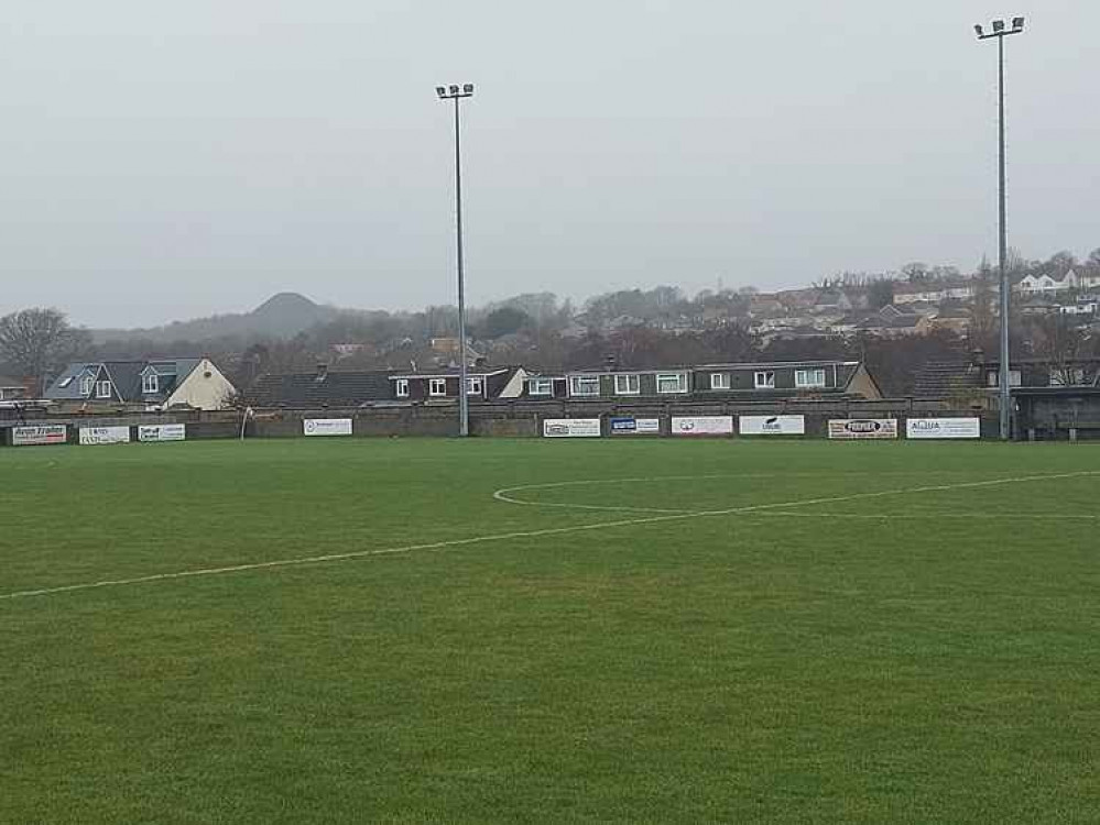 The pitch of the West Clewes ground looking good even in the drizzle The pitch of the West Clewes ground looking good even in the drizzle