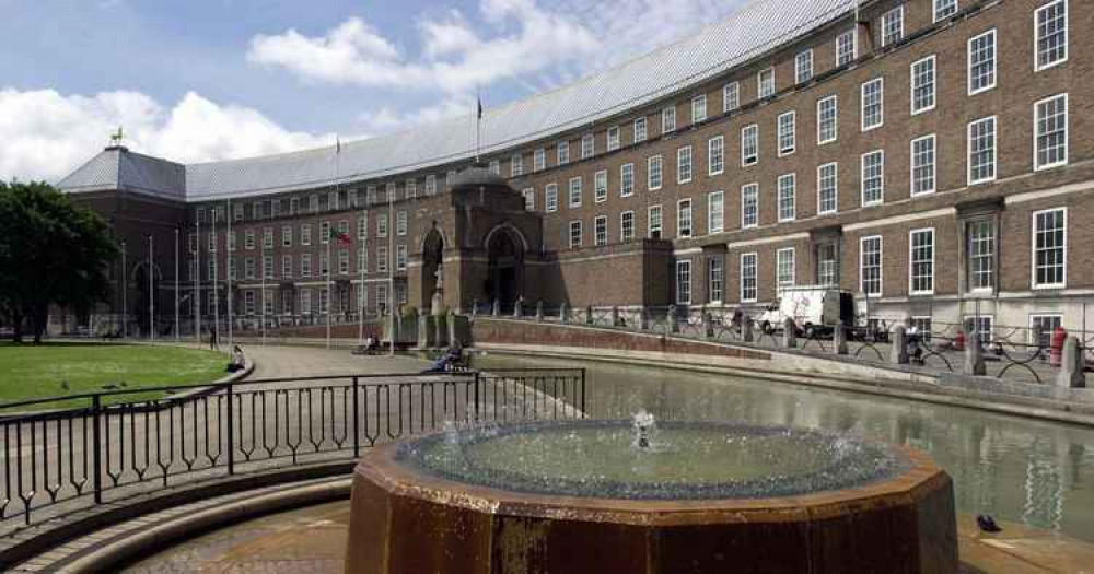 Bristol City Hall at College Green. Image Bristol Live. Permission for all partners Bristol City Hall at College Green. Image Bristol Live. Permission for all partners