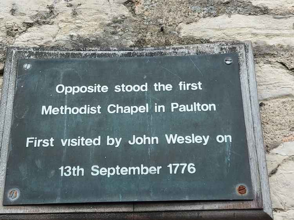 The sign indicates how the site is also of historical importance The sign indicates how the site is also of historical importance