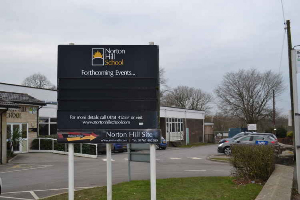 Norton Hill school, Midsomer Norton in early February Norton Hill school, Midsomer Norton in early February
